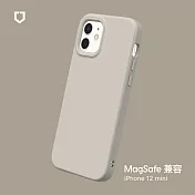 犀牛盾 iPhone 12 mini (5.4吋) SolidSuit (MagSafe 兼容) 防摔背蓋手機保護殼- 貝殼灰