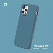 犀牛盾 iPhone 12 / 12 Pro (6.1吋) SolidSuit (MagSafe 相容) 防摔背蓋手機保護殼- 深海藍