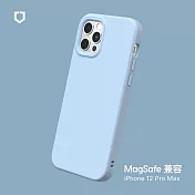 犀牛盾 iPhone 12 Pro Max (6.7吋) SolidSuit (MagSafe 兼容) 防摔背蓋手機保護殼- 冰河藍