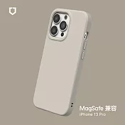 犀牛盾 iPhone 13 Pro (6.1吋) SolidSuit (MagSafe 兼容) 防摔背蓋手機保護殼- 貝殼灰