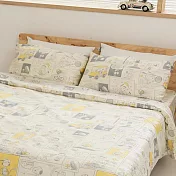 Peanuts史努比Snoopy100%天絲薄被套 雙人