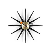 Vitra Sunburst Clock 豔陽綻放掛鐘 (夜霧黑)