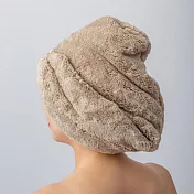 橋爪商店 日本製超吸水包髮巾 淺棕