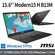 msi微星 Modern 15 H B13M-002TW 15.6吋 商務筆電 (i7-13700H/16G/512G SSD/Win11Pro)