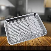PLUS PERFECT極緻316不鏽鋼瀝油盤-27cm-1組