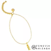 Venessa Arizaga SPARKLE GUMMY 金色小熊項鍊 白水晶項鍊