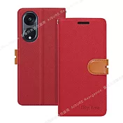 CITY For OPPO Reno 8t 5G 浪漫都會支架皮套 紅色