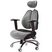 GXG 雙背DUO KING 工學椅(鋁腳/摺疊升降扶手) TW-3006 LUA1