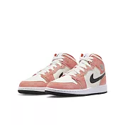 NIKE AIR JORDAN 1 MID SE (GS) 中大童籃球鞋-粉-DV1336800 US5 粉紅色