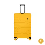 【BRIC S】BY Ulisse 32吋 超輕量可擴充 PP材質拉鍊行李箱- 芒果黃