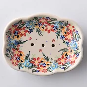 波蘭陶 桃花源系列 肥皂盤 波蘭手工製