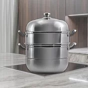瑪露塔316不鏽鋼三層多用蒸霸鍋-32cm