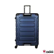 【crown 皇冠】新版 日本同步款 獨特箱面手把 30吋 行李箱 悍馬箱- 藍色