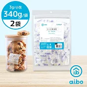 aibo 臺灣製 3公克 手作烘焙食品用玻璃紙乾燥劑(340g/袋) 2袋