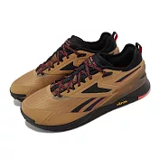 Reebok 訓練鞋 Nano X3 Adventure 男鞋 棕 黑 黃金大底 支撐 緩衝 健身 重訓 100033321 28cm BROWN/BLACK
