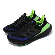 adidas 慢跑鞋 Ultraboost Light 男鞋 黑 藍 螢光綠 緩震 馬牌輪胎底 運動鞋 愛迪達 IF2414