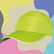 【OKPOLO】蜂巢格反光休閒帽(運動休閒時的最佳夥伴) 芥末黃