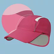 【OKPOLO】擴展帽沿造型帽(透氣舒適) 粉紅