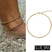 ELLIE VAIL 邁阿密防水珠寶 金色聖誕蔥花腳鍊 Rita Dainty