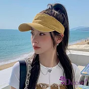 【Decoy】水洗牛仔＊刷舊鴨舌防曬遮陽帽/ 黃