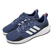 adidas 慢跑鞋 Fluidflow 3.0 男鞋 藍 黑 緩衝 基本款 運動鞋 環保材質 愛迪達 IG9833