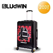 LUDWIN 路德威 德國設計款20吋行李箱(4款可選/不破箱新料材質) 20吋 黑紅能量