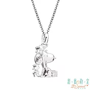 甜蜜約定2SWEET 靈光一現史奴比Snoopy純銀墜子  送白鋼項鍊