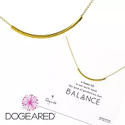 Dogeared 金色平衡骨項鍊 亮面大墜 Balance Tube 附原廠盒