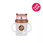 TUM TUM 頭蓋型防漏學習水杯v2(200ml) 狐狸弗格斯(焦糖)