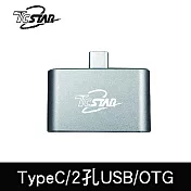 TCSTAR TYPE-C轉USB HUB 轉接器帶OTG TYC-HB006GR