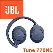 JBL Tune 770NC 主動降噪真無線藍牙耳罩式耳機 4色 支援快充 專屬APP Pure Bass Sound 4色 公司貨保固一年 藍色