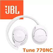 JBL Tune 770NC 主動降噪真無線藍牙耳罩式耳機 4色 支援快充 專屬APP Pure Bass Sound 4色 公司貨保固一年 白色