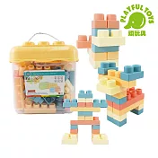 【Playful Toys 頑玩具】益智軟膠積木62PCS (積木玩具 兒童積木 益智積木) 66123
