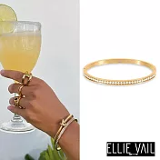ELLIE VAIL 邁阿密防水珠寶 金色經典圓鑽手環 Harper Bangle
