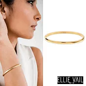 ELLIE VAIL 邁阿密防水珠寶 4mm亮面經典金色手環 Nadine Bangle