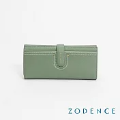 ZODENCE LIS進口牛皮經典長夾 抹茶綠