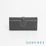 ZODENCE LIS進口牛皮經典長夾  鐵灰