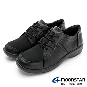 MOONSTAR 柔軟彈力4E寬楦休閒鞋女鞋 JP23 黑