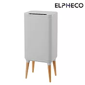 ELPHECO 不鏽鋼高腳除臭感應垃圾桶 ELPH9711U 清新灰