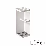 【Life+】純色風尚鐵藝落地雨傘架/傘桶/雨傘收納架 鋼琴白