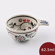 波蘭陶 花辰月夕系列 單柄量杯 62.5ml 波蘭手工製