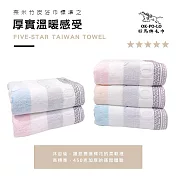 【OKPOLO】MIT奈米竹炭吸水浴巾(柔順厚實) 藍色 藍色