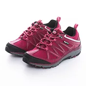 MOONSTAR 戶外多功能防水透濕健走鞋女鞋 JP24.5 桃紅