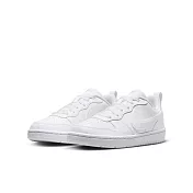 NIKE COURT BOROUGH LOW RECRAFT (GS) 中大童休閒鞋-白-DV5456106 US5 白色