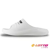 LOTTO 義大利 男 超Q彈紓壓恢復拖鞋- 29cm 白