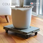 【日本COLLEND】日製置物用滑輪托盤架- 橄欖綠