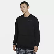 NIKE AS M NK TF TOP LS CRW 男長袖上衣-黑-CU7272010 S 黑色