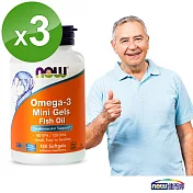 NOW健而婷 濃縮魚油軟膠囊食品(180顆/瓶)三瓶組