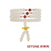石頭記 經典108顆平安珠-佛緣(四色選) 京白玉