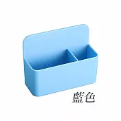 【E.dot】磁吸式白板筆筒分格收納盒 -4入組 藍色